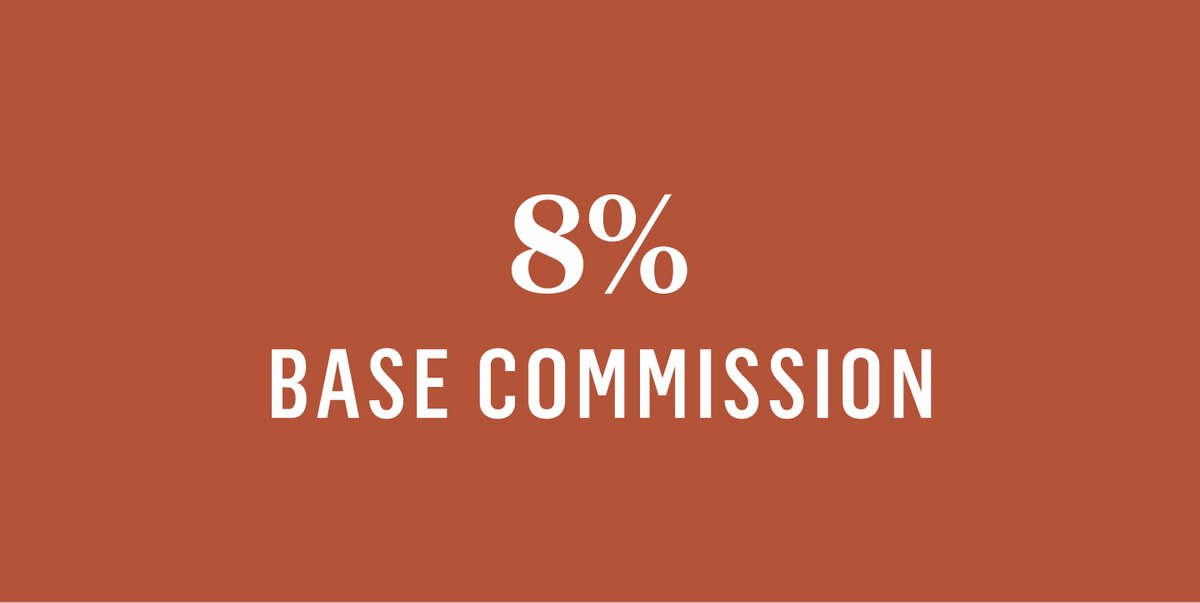 8% BASE COMMISSION