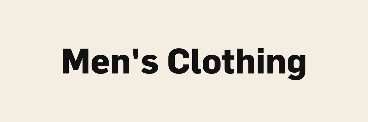 Men's Clothing