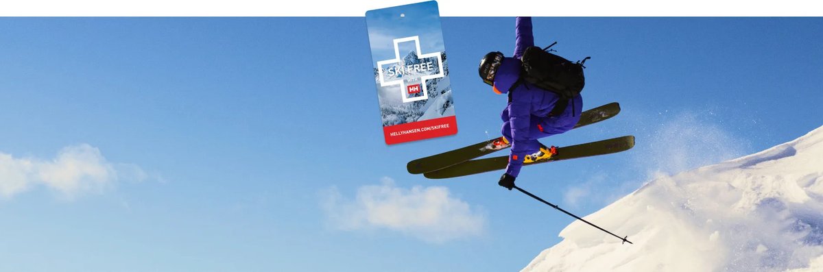 Skiier and Ski Free Ticket