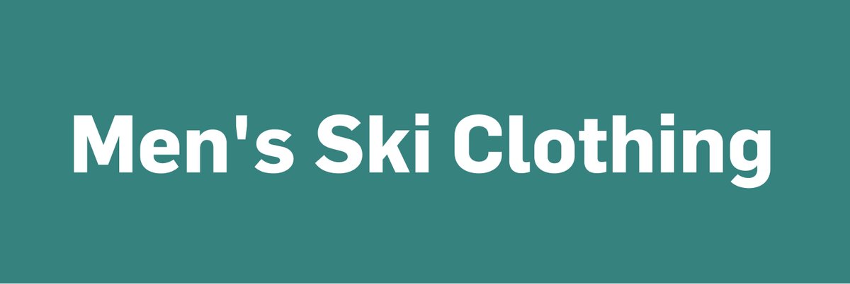 Men's Ski Clothing