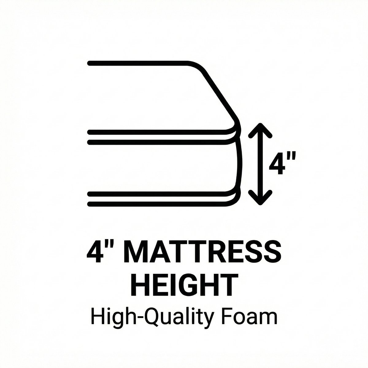 4 Inch Mattress Height: High-Quality Foam
