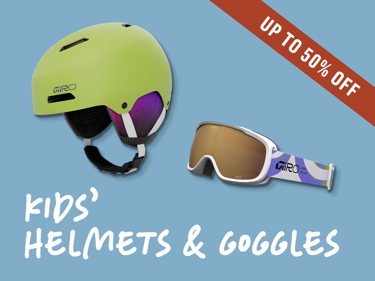 Kids' Helmets & Goggles Up To 50% Off