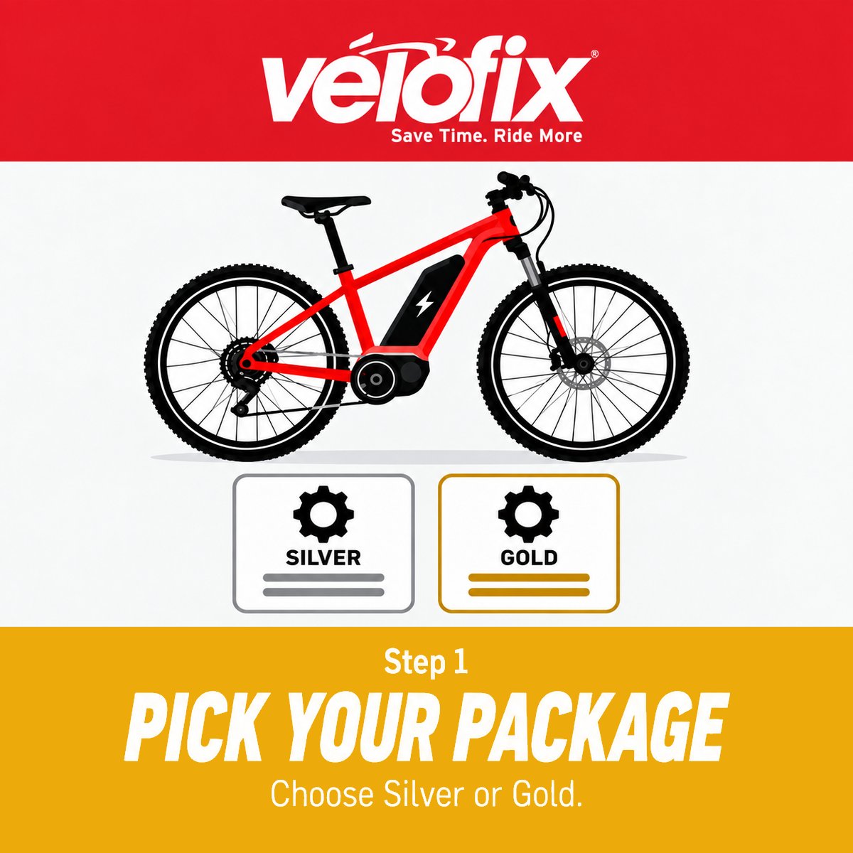 Step One: Pick your package. Choose Bronze, Silver, Gold, or Platinum.