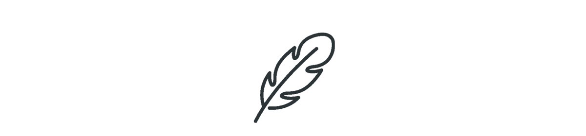 An icon of a feather