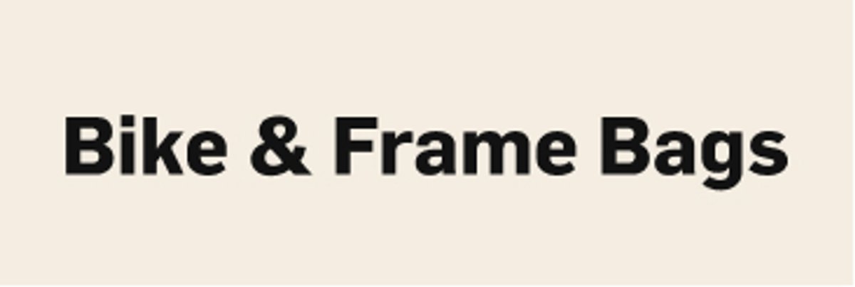 Bike and Frame Bags