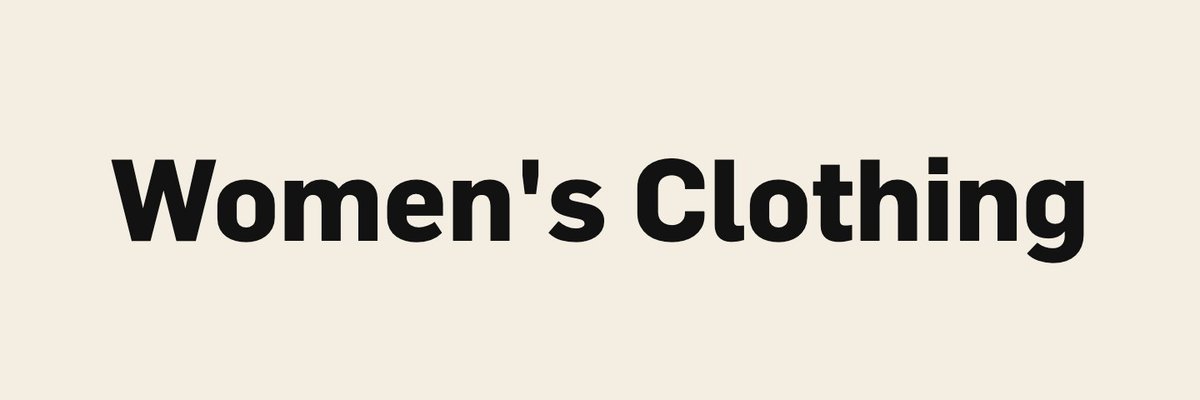 Women's Clothing