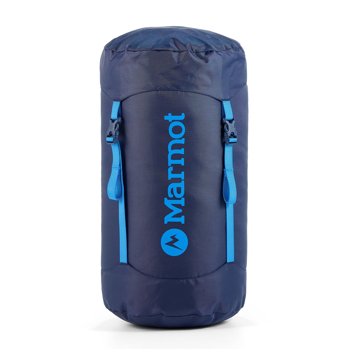 The Marmot Wraptor in its stuff sack, highlighting its compression straps. 