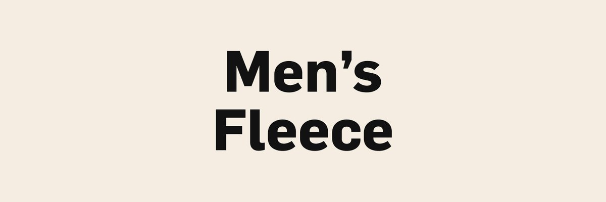 Men's Fleece