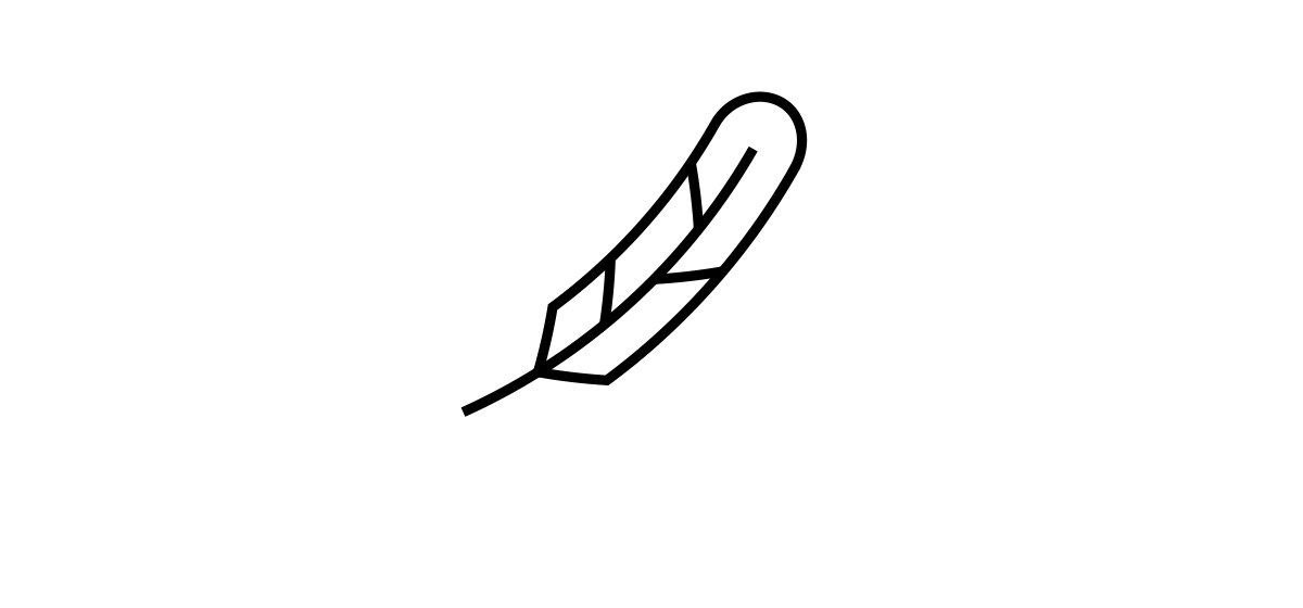 A feather icon