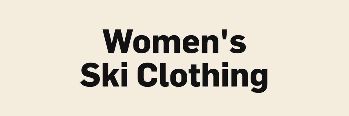 Women's|Ski Clothing