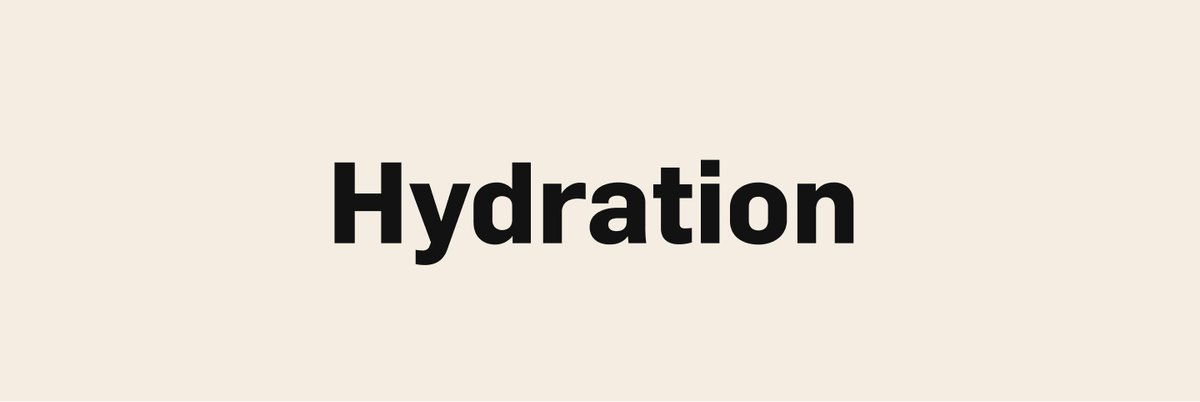 Hydration