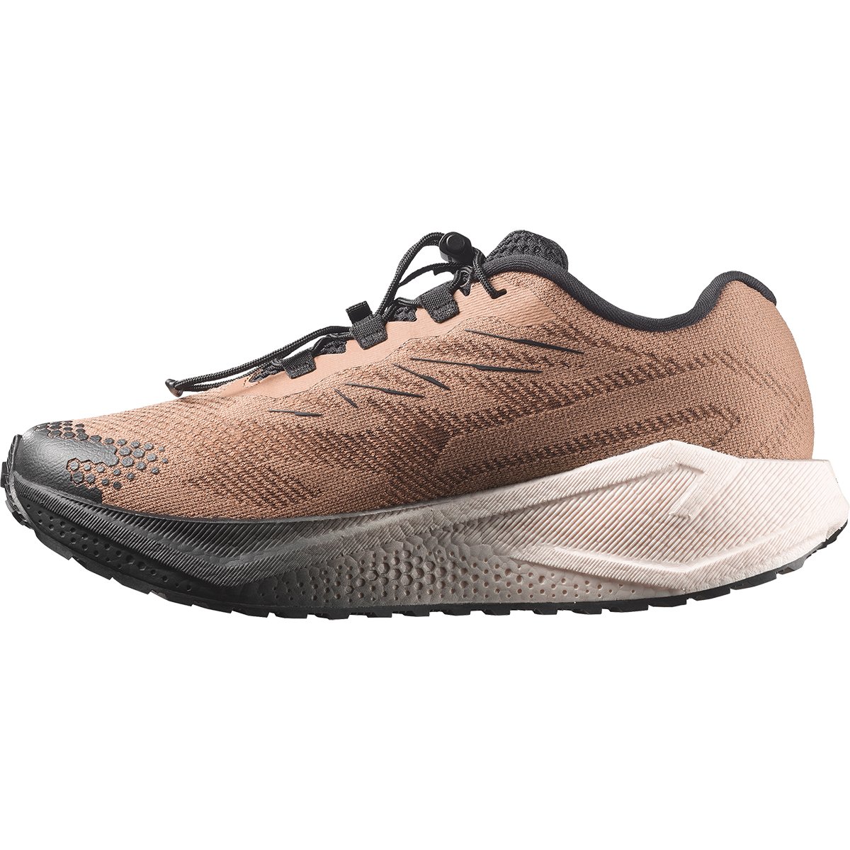 Lateral profile of Salomon Aero Blaze 4 GRVL Running Shoe showing full optiFOAM² midsole stack