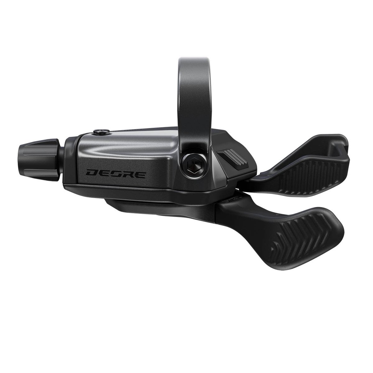 Shimano Deore SW-M6200 right trigger shifter on a white background.