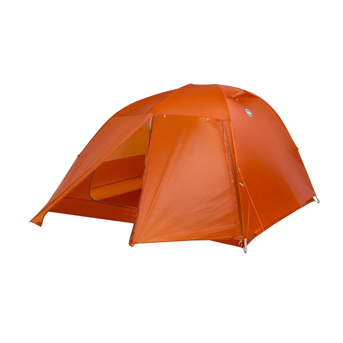 The Copper Spur with the rain fly on, highlighting the generous vestibule