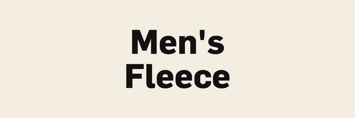 Men's|Fleece