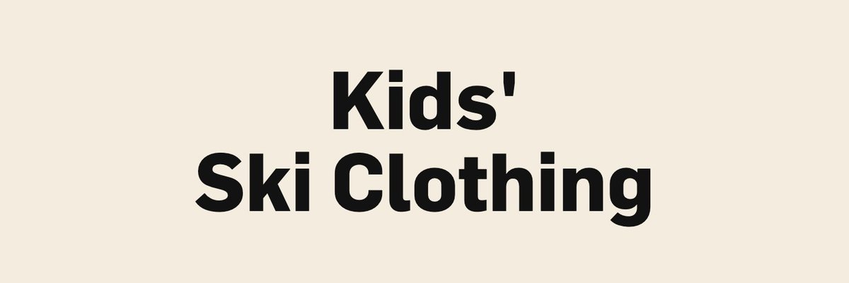 Kids'|Ski Clothing