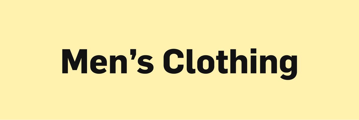 Men's Clothing