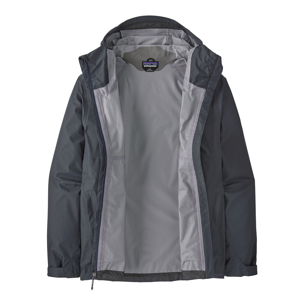 The Torrentshell jacket hangs open without a model wearing it