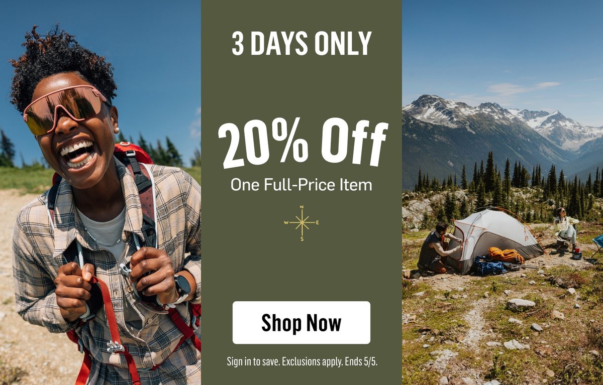 20% Off One Full-Price Item