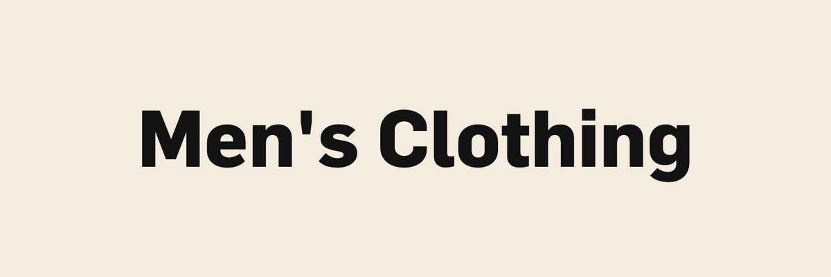 Men's Clothing
