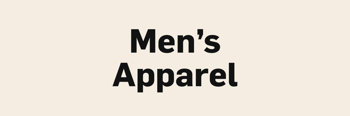 Men's Apparel