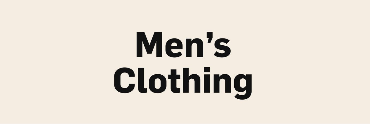 Men's Apparel