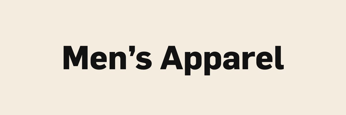 Men’s Apparel