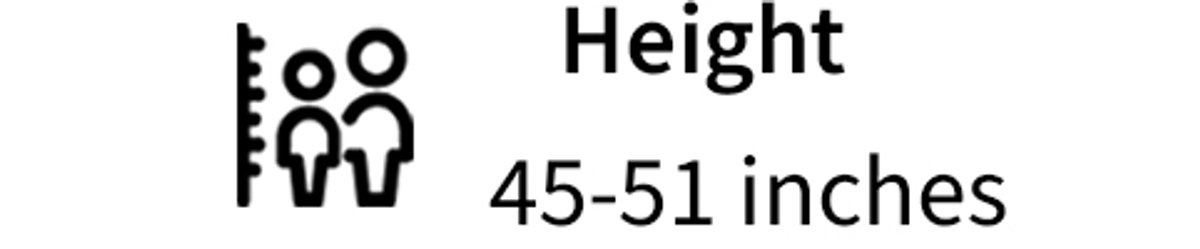 icon showing height of kids.
