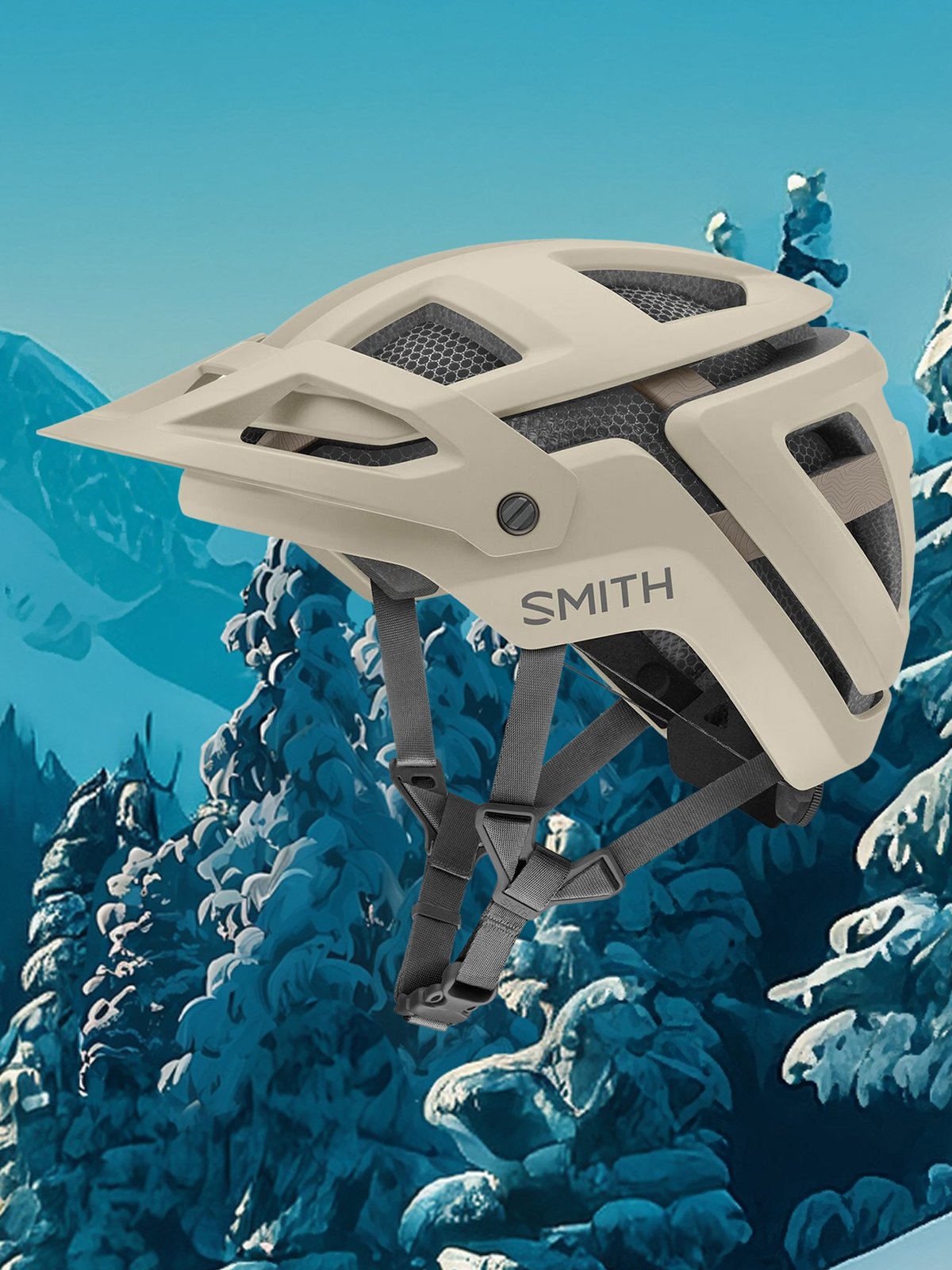 A Smith mountain biking helmet.