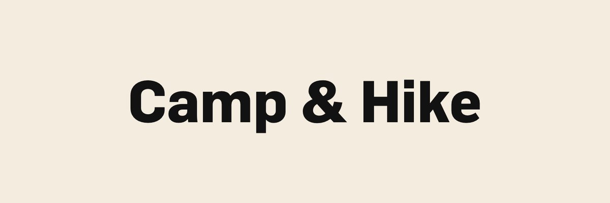 Camp & Hike