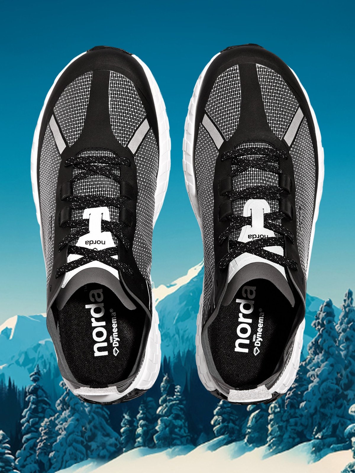 Norda trail running shoes.