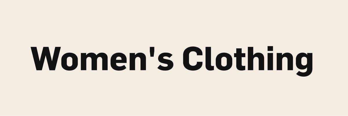 Women's Clothing