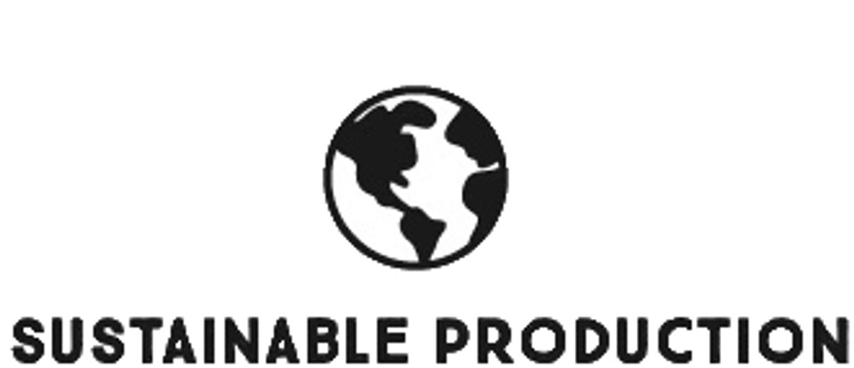 icon showing sustainable production graphic.