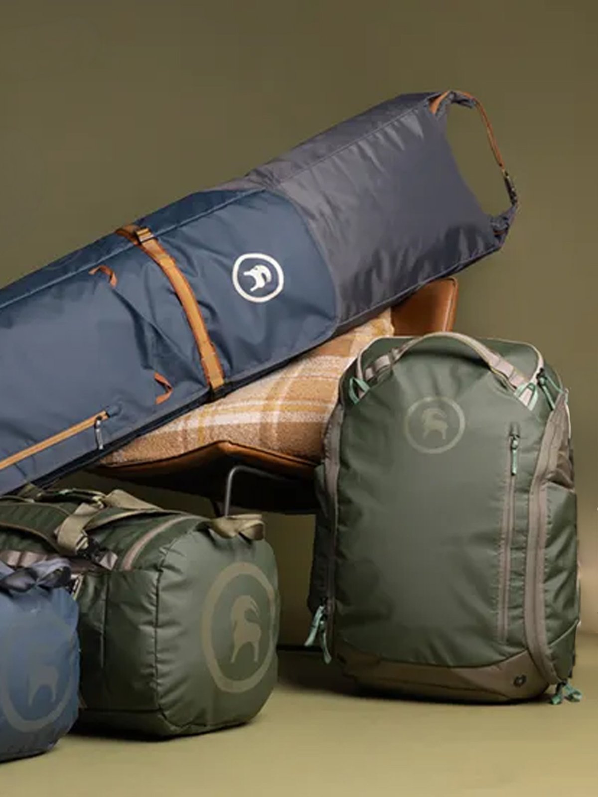 A stack of Cottonwoods bags, showcasing versatility and compatibility.
