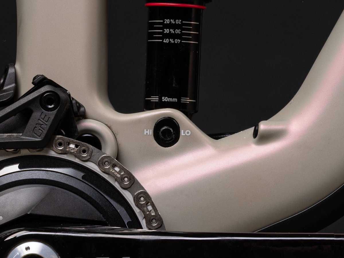 The Tallboy's Hi/Lo geometry flip chip.