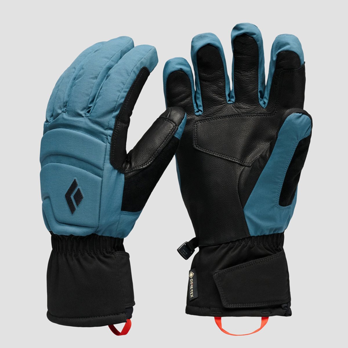 A closeup of a pair of Black Diamond Recon Gloves.