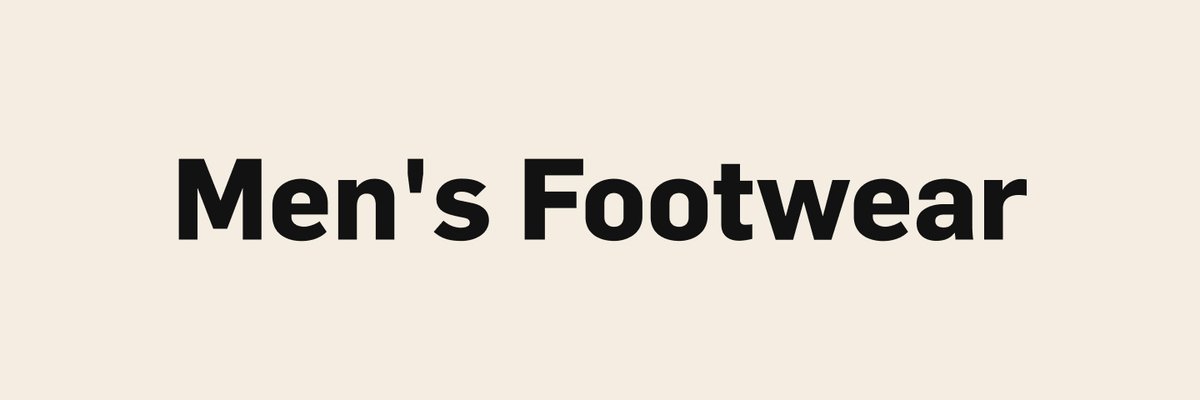 Men's Footwear