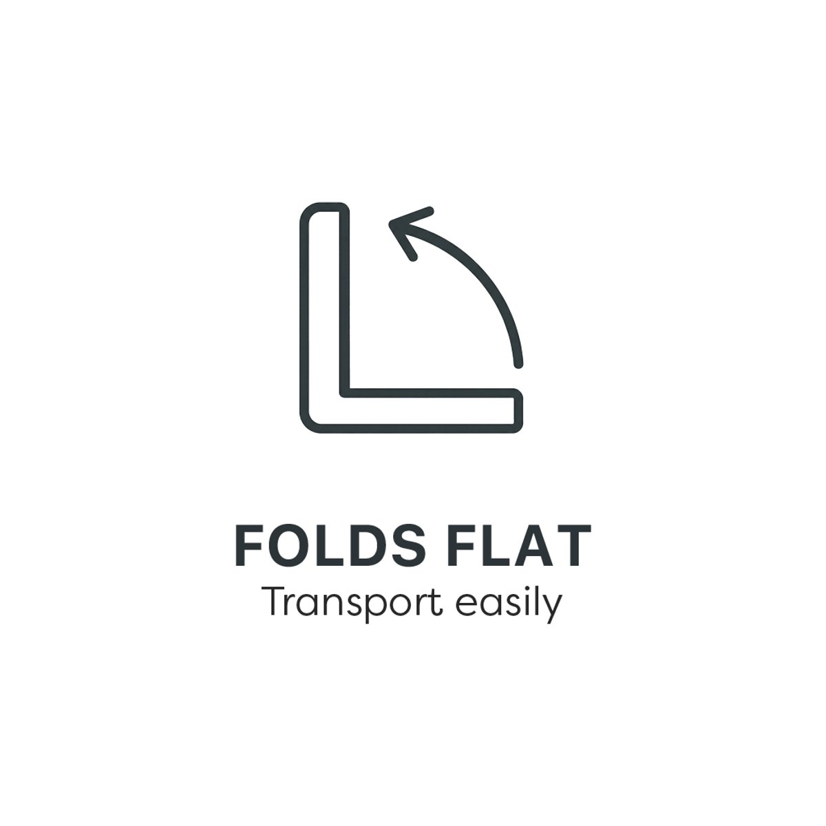 Folds flat: Transport easily