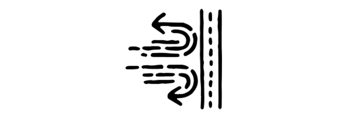 Compression and moisture-wicking fabric technology diagram showing water vapor escape through layered textile material with directional flow arrows.