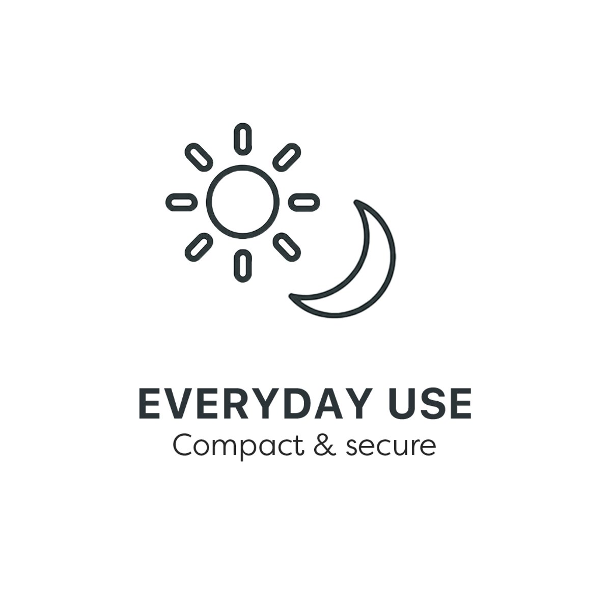Everyday use: Compact and secure