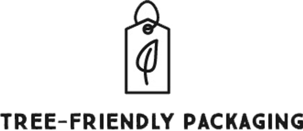 icon showing tree friendly packaging graphic.