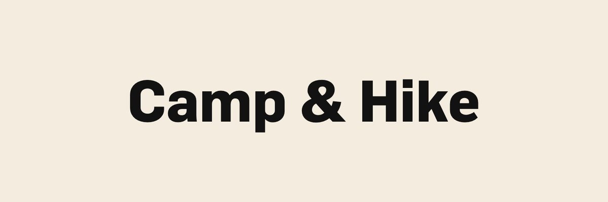 Camp & Hike
