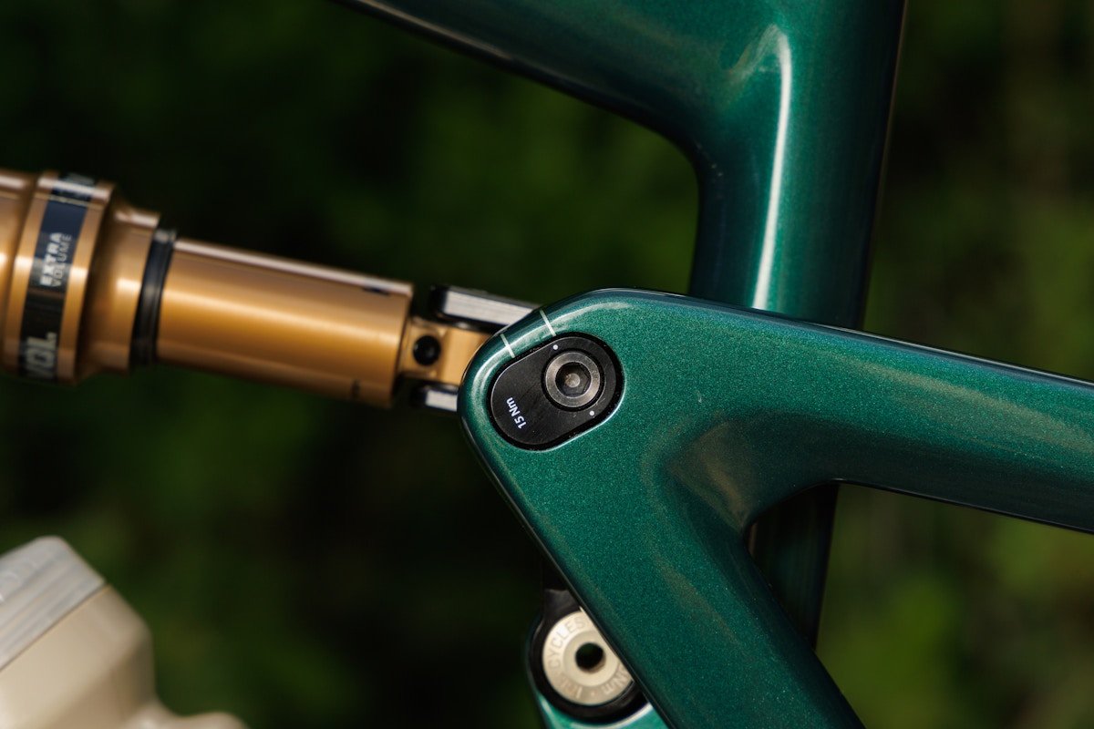Close detail shot of ibis Ripley flip chip.
