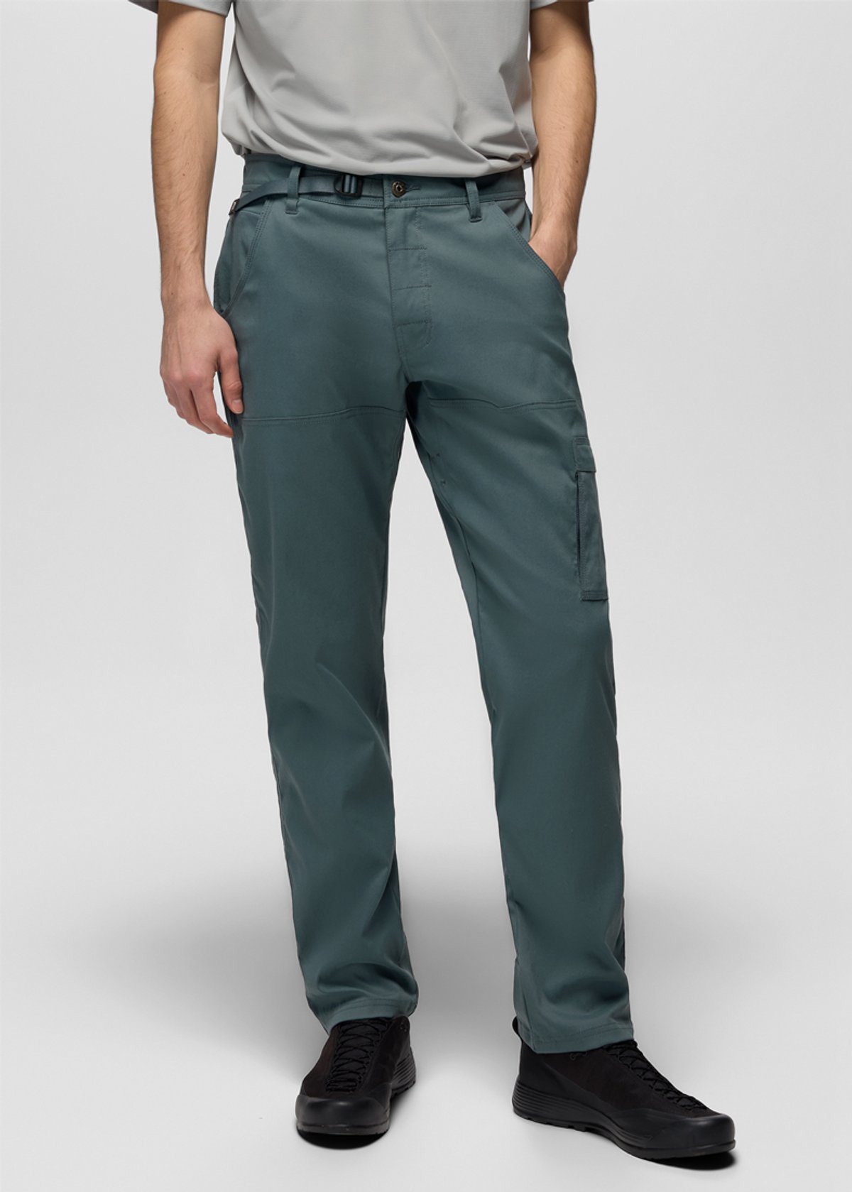 A closeup shot of the prAna Stretch Zion Standard Pant.