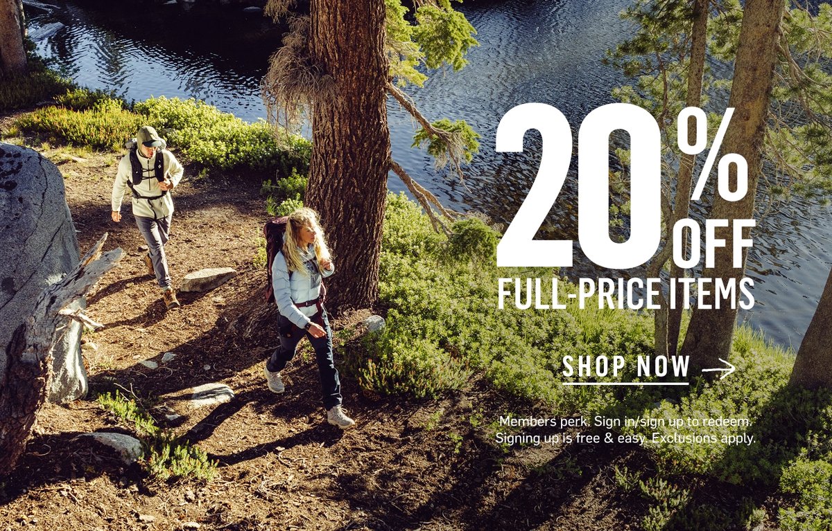20% Off Full-Price Items. Members perk. Sign in/sign up to redeem. Signing up is free & easy. Exclusions apply. Shop Now.