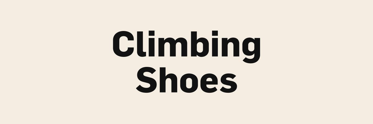 Climbing Shoes