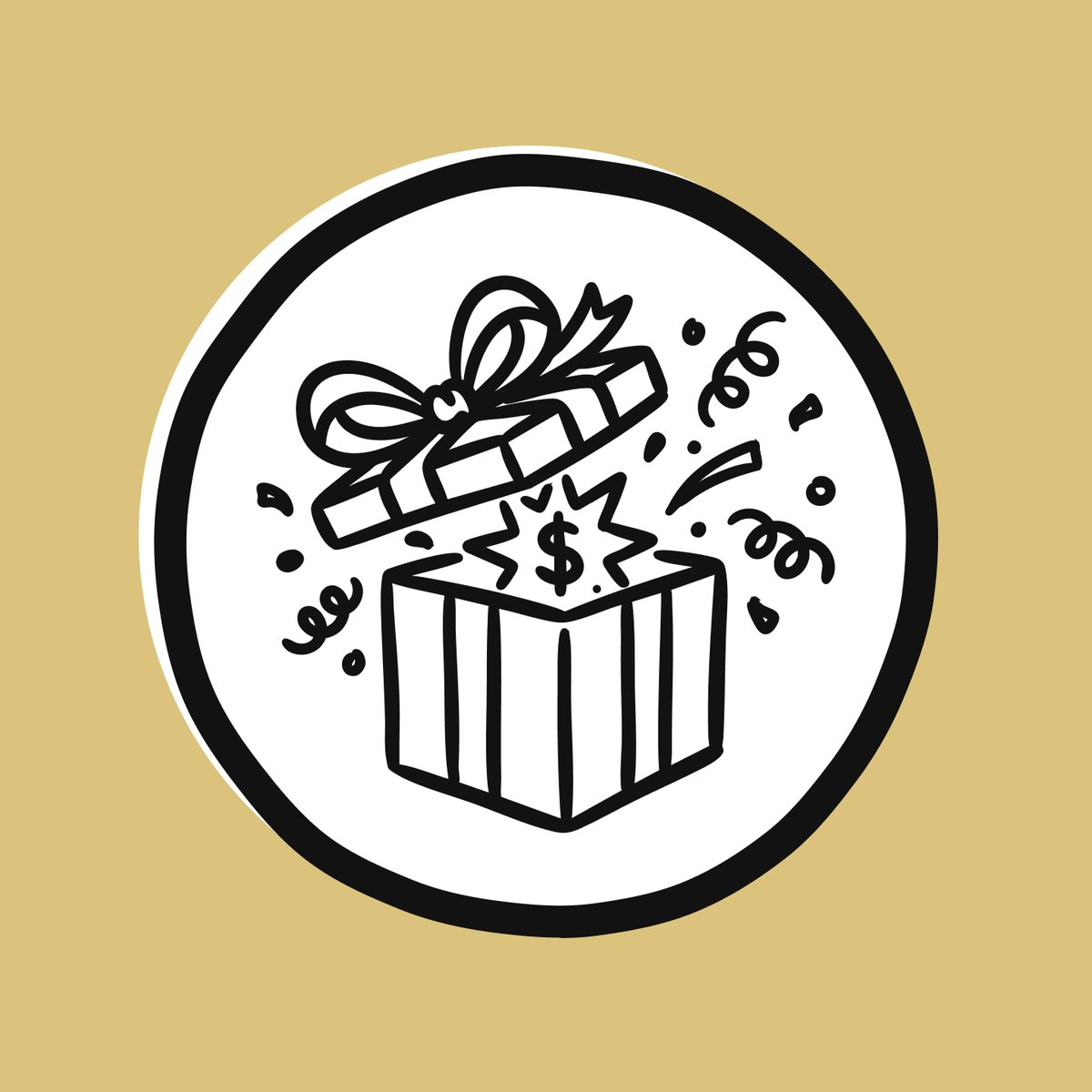 Illustration of an exploding gift box. Win A $500 Giveaway