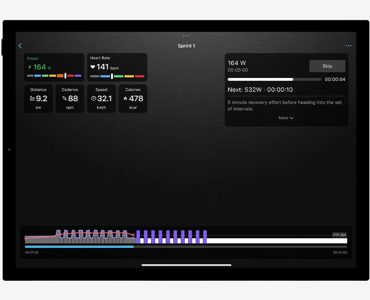 A view of the Garmin Garmin Coach training plan in the Garmin Connect app.