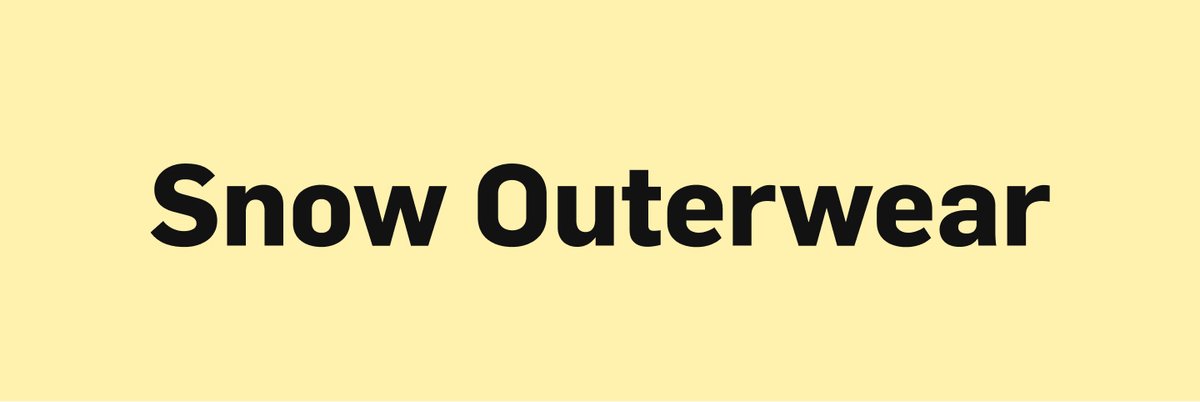 Snow Outerwear