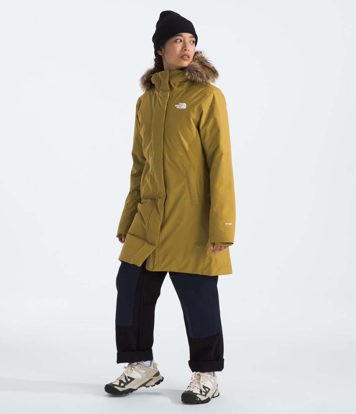 A full body shot of the Arctic Down Parka
